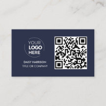 QR-Code-Business-Logo | Navy Modern Beruflich