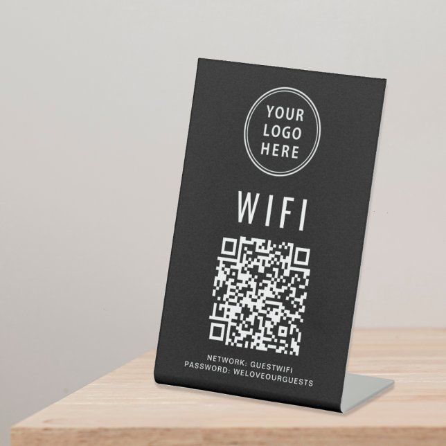 QR-Code-Business-Logo-Scan für Wifi-Verbindung Sockelschild (Von Creator hochgeladen)