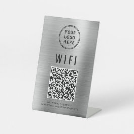 QR-Code Business-Logo-Scan für Wifi-Verbindung zum Sockelschild