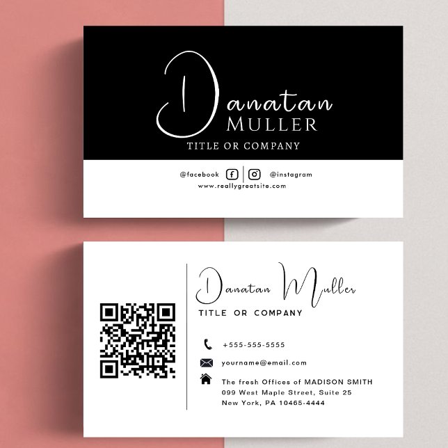 QR-Code-Business-Logo Visitenkarte (Von Creator hochgeladen)