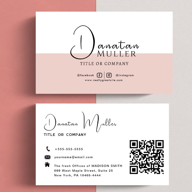 QR-Code-Business-Logo Visitenkarte (Von Creator hochgeladen)