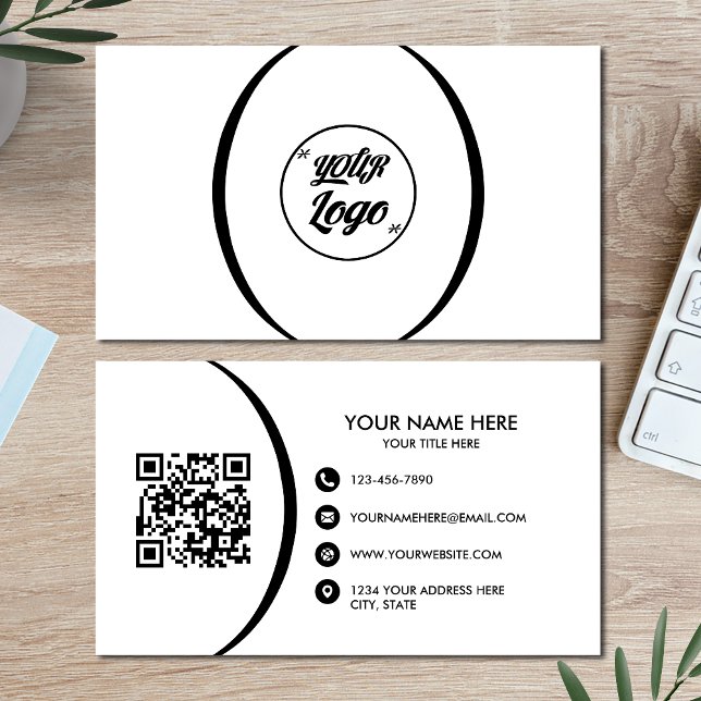 QR Code Business Moderne Berufliche Visitenkarte (Von Creator hochgeladen)