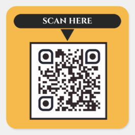 QR Code Business Square Sticker