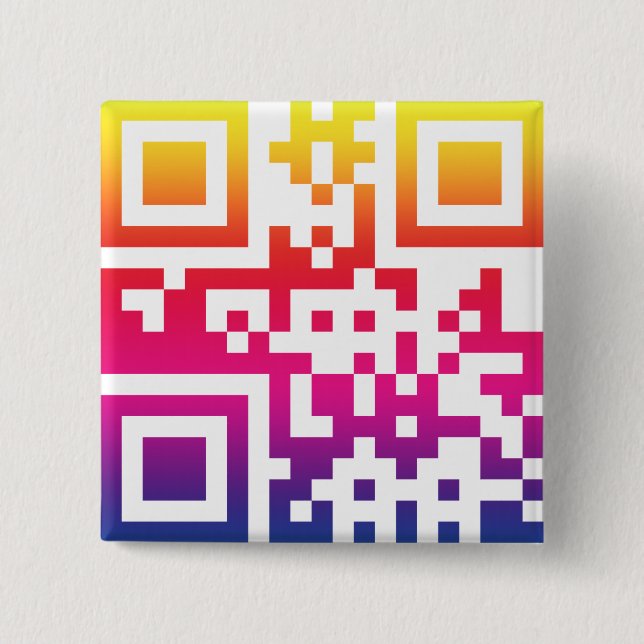 ☮ — QR-Code Button (Vorderseite)