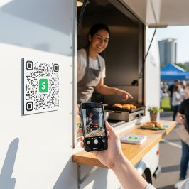 QR Code Cash App Magnet
