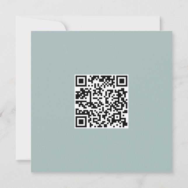 Qr Code Clean monochrome klassische Graffiti-Herz Dankeskarte (Rückseite)