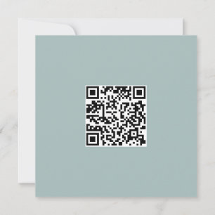 Qr Code Clean monochrome klassische Graffiti-Herz Dankeskarte