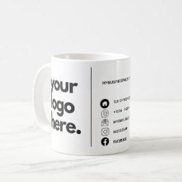 QR Code Corporate Business Card Design Logo Kaffeetasse