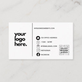 QR Code Corporate Business Card Design Logo Visitenkarte