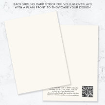 QR Code Cream Background for Vellum Overlay