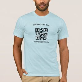 QR Code Custom and Promotional Business T-Shirt