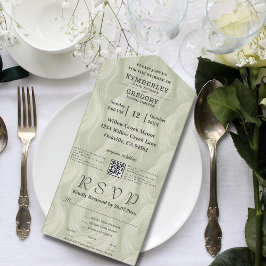 QR-Code der E-Mail-Website für das Abstrakte Muste All In One Einladung