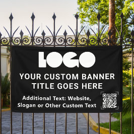 QR-Code der Firma Black Business Logos Outdoor 3'x Banner