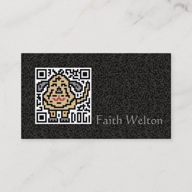 QR Code der Hund Visitenkarte (Vorderseite)