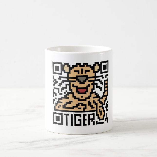 QR Code der Tiger Kaffeetasse (Mittel)