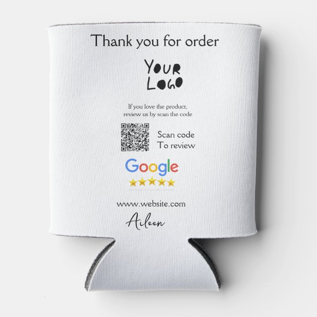 QR-Code der Website des Google-Reviews Dosenkühler (Vorderseite)
