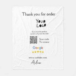 QR-Code der Website des Google-Reviews Fleecedecke