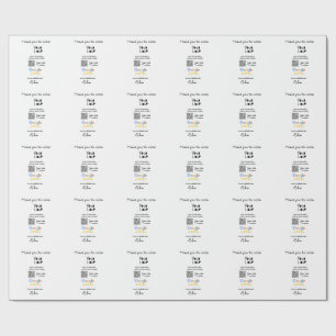 QR-Code der Website des Google-Reviews Geschenkpapier