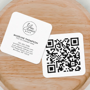 QR-Code des beruflichen generischen Unternehmens Quadratische Visitenkarte