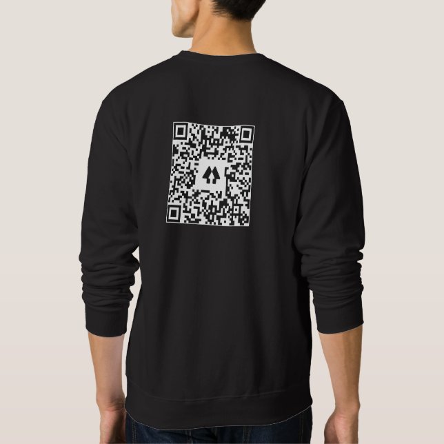 QR-Code des Clopen Effect  Sweatshirt (Rückseite)