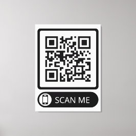 QR-Code des Marketings prüfen Leinwanddruck