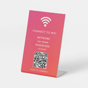 QR-Code des WiFi-Netzwerks scannen, um das Interne Sockelschild