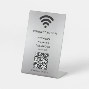 QR-Code des WiFi-Netzwerks scannen, um das Interne Sockelschild