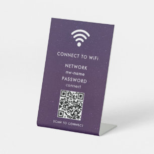 QR-Code des WiFi-Netzwerks scannen, um das Interne Sockelschild