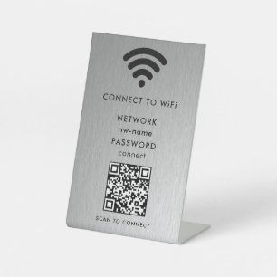 QR-Code des WiFi-Netzwerks scannen, um das Interne Sockelschild