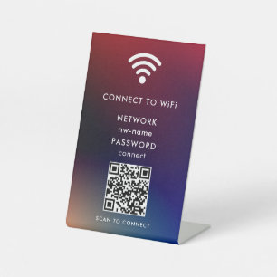 QR-Code des WiFi-Netzwerks scannen, um das Interne Sockelschild