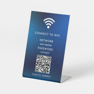 QR-Code des WiFi-Netzwerks scannen, um das Interne Sockelschild
