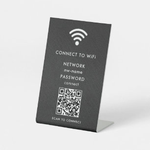 QR-Code des WiFi-Netzwerks scannen, um das Interne Sockelschild