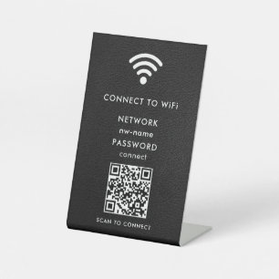 QR-Code des WiFi-Netzwerks scannen, um das Interne Sockelschild