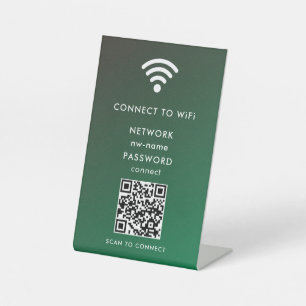 QR-Code des WiFi-Netzwerks scannen, um das Interne Sockelschild