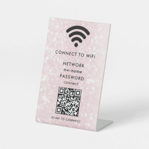 QR-Code des WiFi-Netzwerks scannen, um das Interne Sockelschild