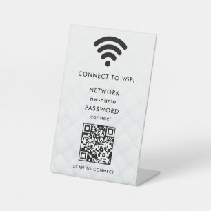QR-Code des WiFi-Netzwerks scannen, um das Interne Sockelschild