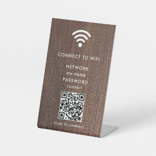 QR-Code des WiFi-Netzwerks scannen, um das Interne Sockelschild