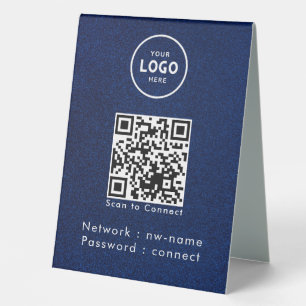 QR-Code des WiFi-Netzwerks scannen, um das Interne Tischaufsteller