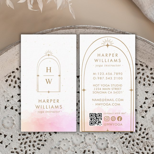 QR-Code des Yoga Instructors Visitenkarte (Von Creator hochgeladen)