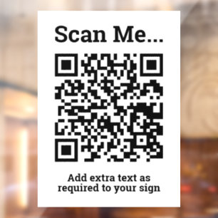 QR-Code-Design Fensteraufkleber