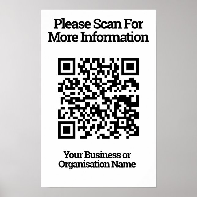 QR-Code-Design-Information Poster (Vorne)