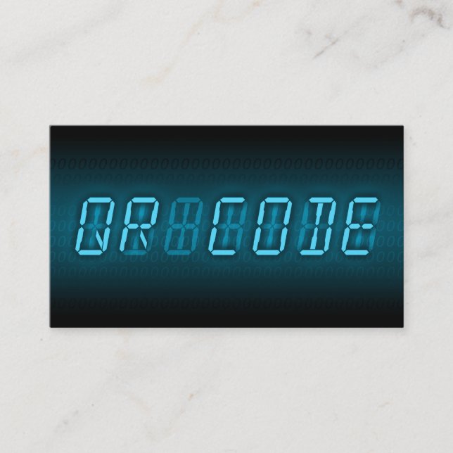 QR CODE: digitales Auslesen Visitenkarte (Vorderseite)