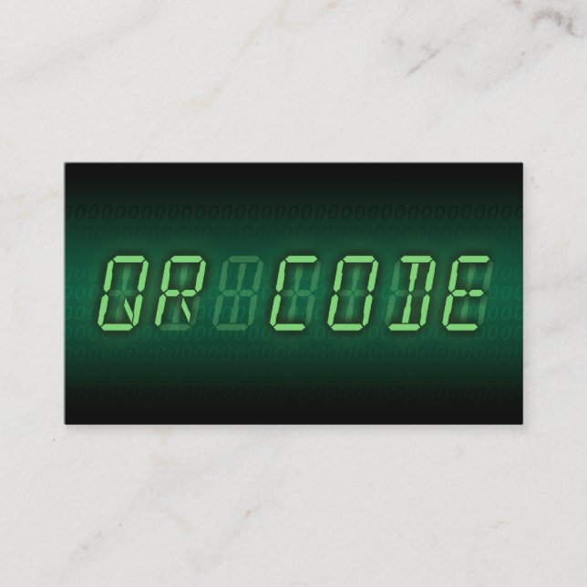 QR CODE: digitales Auslesen Visitenkarte (Vorderseite)