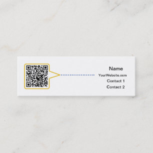 QR Code-dünne Visitenkarte