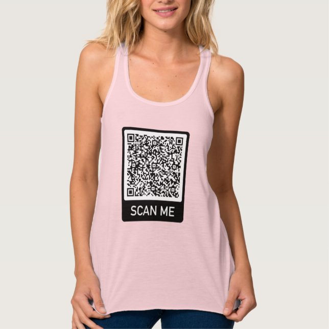 QR-Code - Durchsuchen Sie mich Personalisiert, um  Tank Top (Vorderseite)