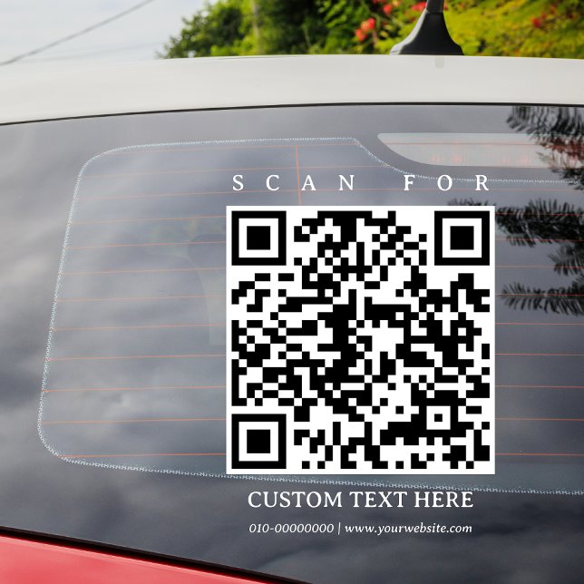 QR-Code Einfache Minimalistische Tore für Lkw Fensteraufkleber (Von Creator hochgeladen)