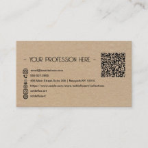 QR Code Einfache moderne minimale braune Instagram