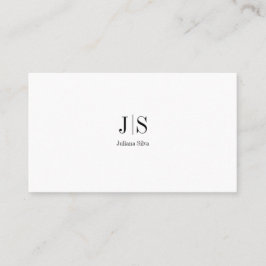 QR Code Einfache moderne minimale weiße Instagramm Visitenkarte