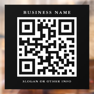QR-Code Einfaches Black Square Business Fensteraufkleber