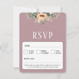 QR Code elegant florenrosa RSVP Karte